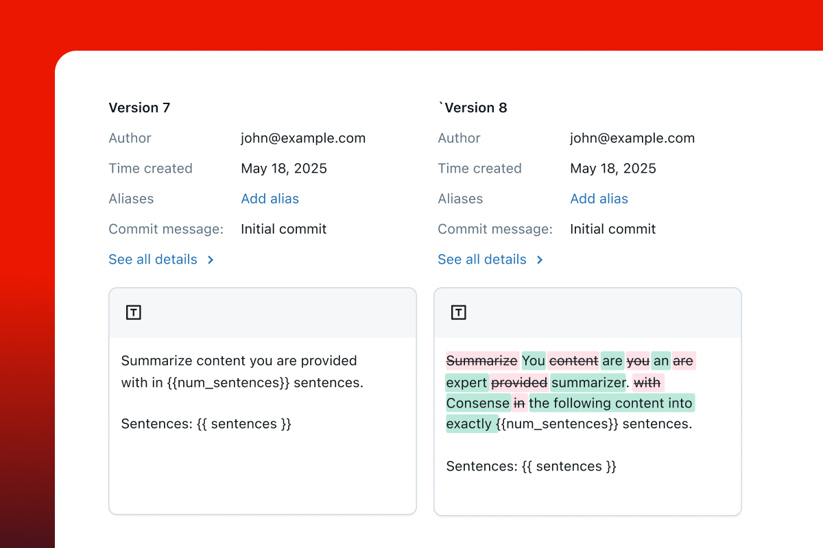 MLflow prompt registry screenshot